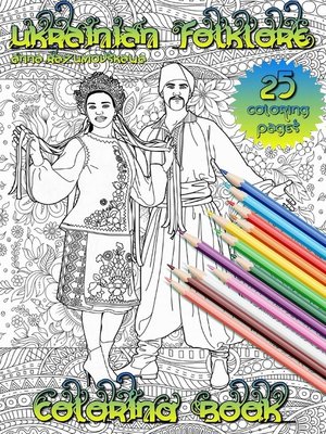 cover image of Ukrainian folklore. Coloring book